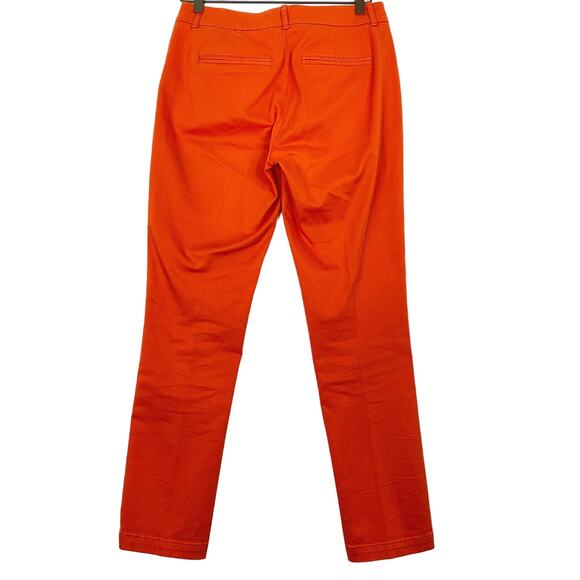 Luis Trenker Trouser Ankle Pant Women's SZ 40 XS Coral Orange Fall Autumn Chino - Picture 4 of 8